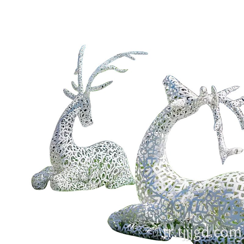 Outdoor Sika Deer Sculpture